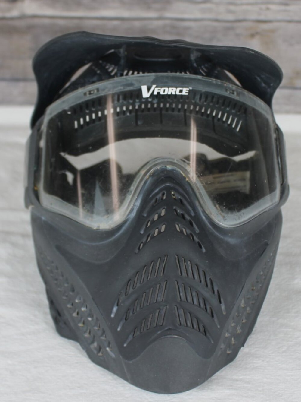 V Force Grill Paintball Mask Face Mask Black Eye Mask Adjustable Straps -preowne